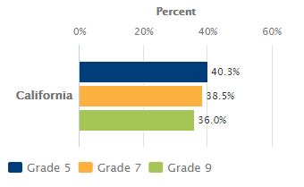 Students Who Are Overweight or Obese, by Grade Level